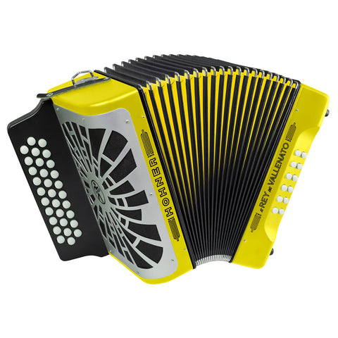 HOHNER REY VALLENATO KISSES YELLOW ACCORDION
