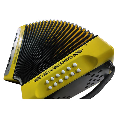 HOHNER REY VALLENATO KISSES YELLOW ACCORDION