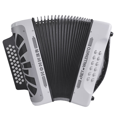 Acordeón Hohner Rey Vallenato Besas Blanco