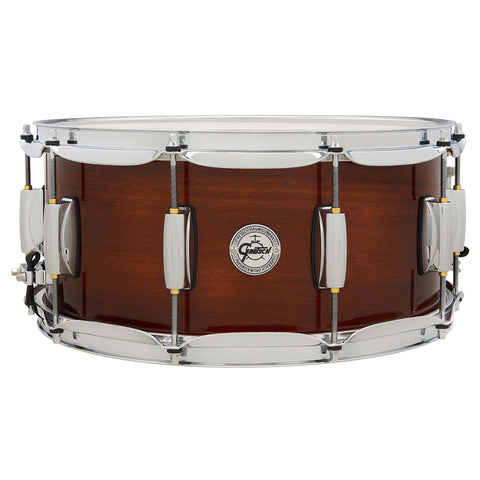 Redoblante Full Range Gretsch 14x6.5 Mahogany/Maple Gloss