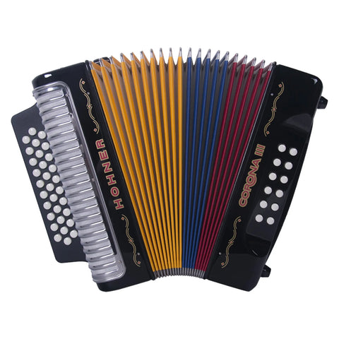 HOHNER CROWN III KISSES BLACK ACCORDION