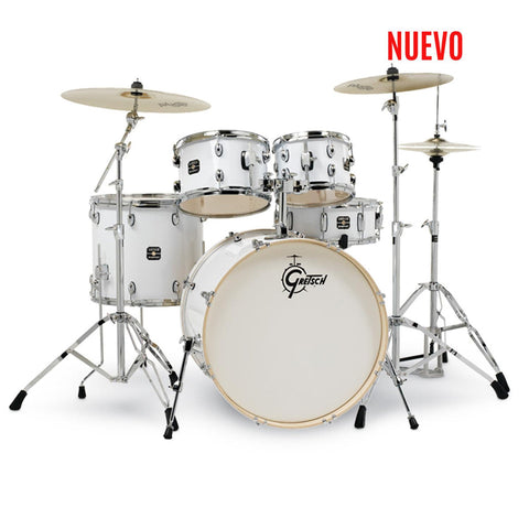 Batería Acústica Gretsch 5pc Energy 22" Kit W/Hw Pack - White