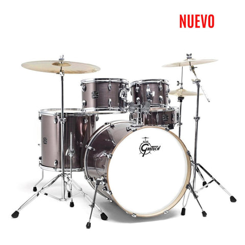 Batería Acústica Gretsch 5pc Energy 22" Kit W/Hw Pack Grey Steel