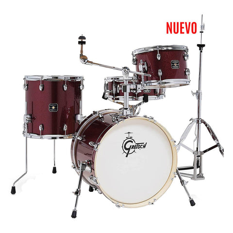 Batería Acústica Gretsch 4pc Energy Kit Street Kit (18" Bd) Ruby Sparkle