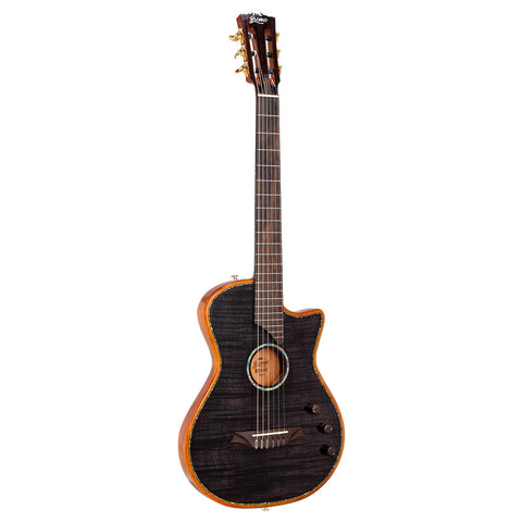 Guitarra Electroacústica Bromo Nylon Natural Ben2c Tbk Con Estuche