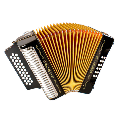 HOHNER CROWN III KISSES BLACK ACCORDION