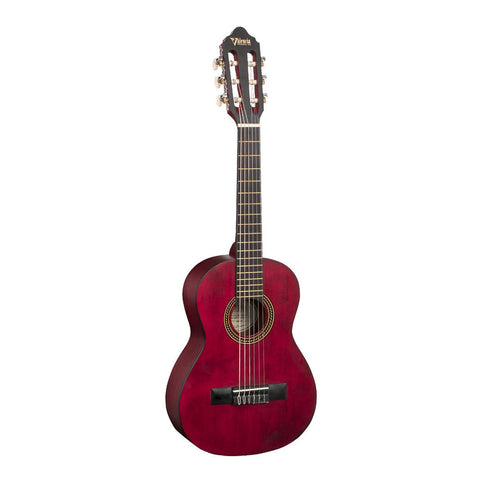 Guitarra Clásica Valencia 4/4 Vc204twr Roja