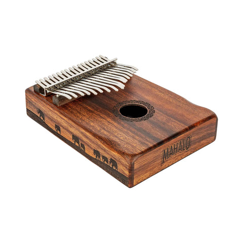 Kalimba Traditional Mka17td Con Martillo Afinador Y Estuche