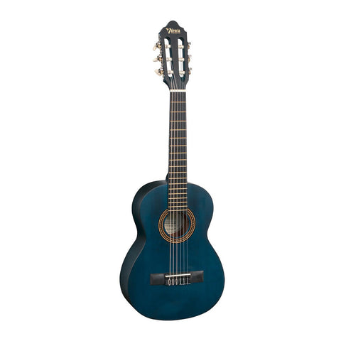 Guitarra Clásica Valencia 4/4 Vc204tbu Azul