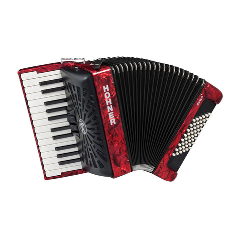 HOHNER BRAVO II ACCORDION 48 BASS RED