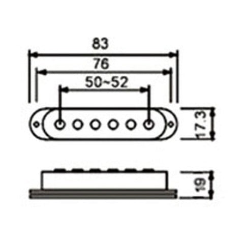 Microfono Para Guitarra Electrica Dr. Parts Spu/Bk Negro