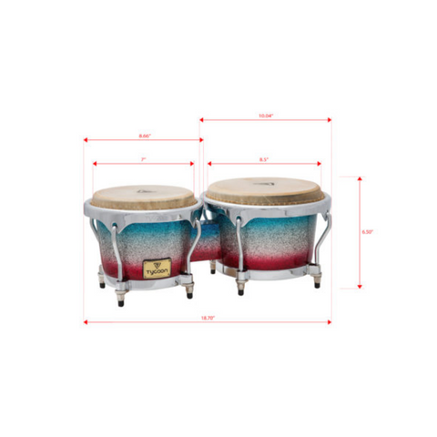 Bongos Tycoon 7 8½ Master Platinum Tri-Fade Series Mtbp-C Pf2
