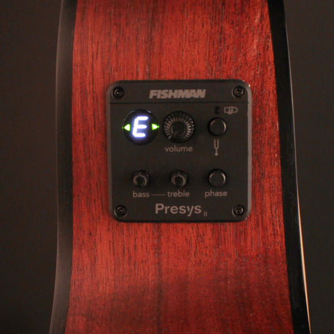 Guitarra Electroacústica Cort Con Cuerdas De Acero Little Cj Blackwood Con Funda