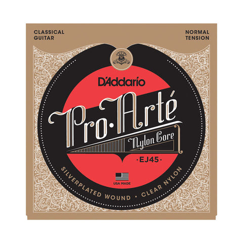 Set De Cuerdas Para Guitarra Clasica D'addario Proarte Ej45 Tension Normal
