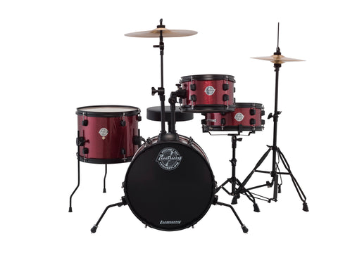 LUDWIG BATTERY POCKET KIT 4PC WINE RED
