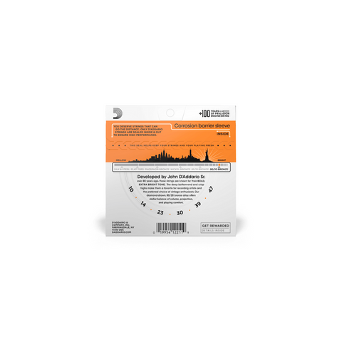 Set De Cuerdas Para Guitarra D'addario Acustica 10-47 Ej10