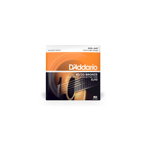 D'ADDARIO ACOUSTIC GUITAR STRING SET 10-47 EJ10