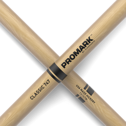 BAQUETAS PROMARK 747 CON PUNTA DE MADERA