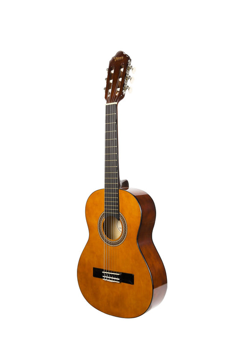 Guitarra Clásica Valencia 1/2 Vc102k Natural Incluye Estuche Y Afinador