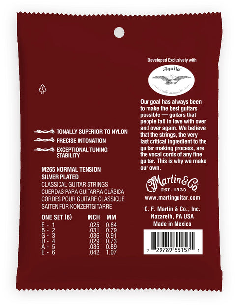 MARTIN CLASSICAL GUITAR STRING SET NORMAL TENSION