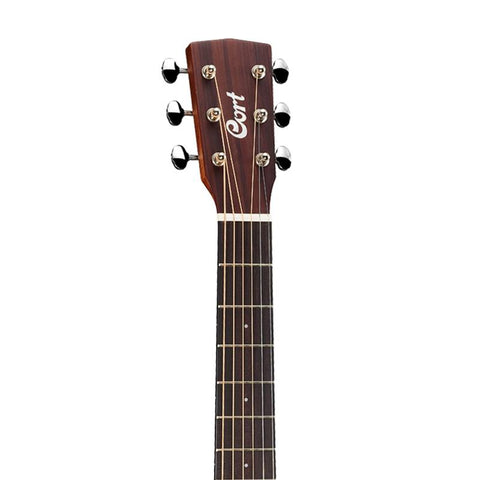 Guitarra Electroacústica Cort Con Cuerdas De Acero Little Cj Blackwood Con Funda