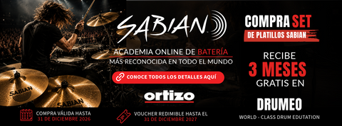 Compra tu Pack SABIAN y recibe 3 meses gratis en DRUMEO