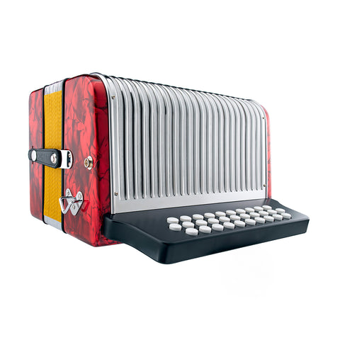 Acordeon Hohner Corona Ill Gcf Rojo