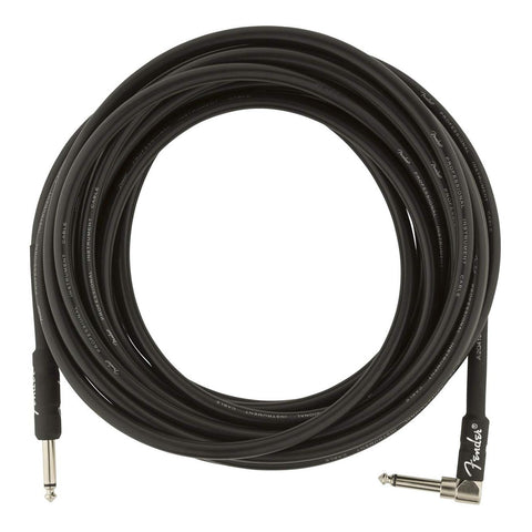 Cable Profesional En Angulo Fender De 7,5 Metros Negro