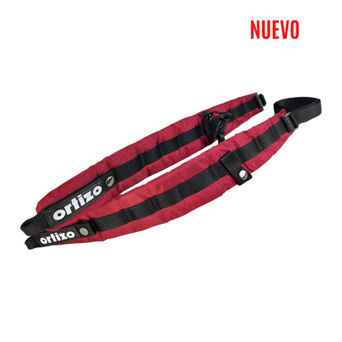 Correa Para Acordeon Cuerpo Vinotinto Con Riata Negra