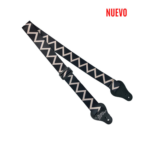Correa Para Guitarra Multicolor Zigzag