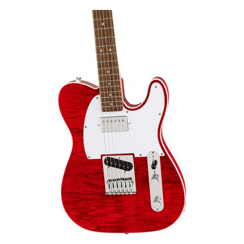 Guitarra Electrica Telecaster Squier Affinity Crimson Red Transparente