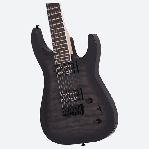 Guitarra Electrica Jackson Dinky Js32q Negro Translucido