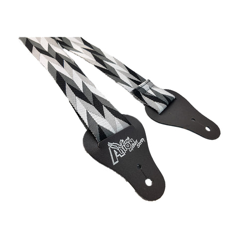 Correa Para Guitarra Multicolor Tweed Gris