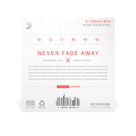 Set De Cuerdas Para Guitarra Electrica Daddario Xse1052 Calibre 10-52