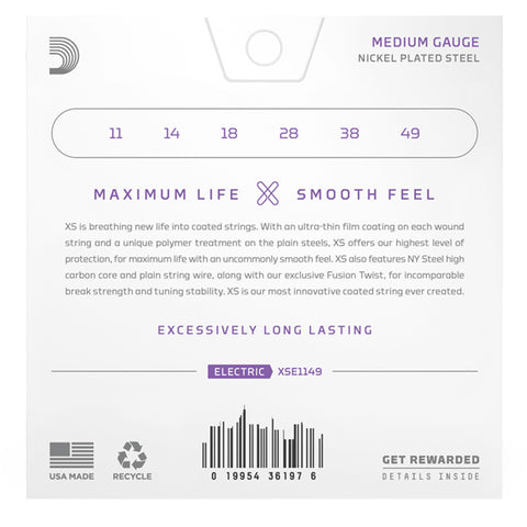 Set De Cuerdas Guitarra Electrica D'addario Xs 11-49