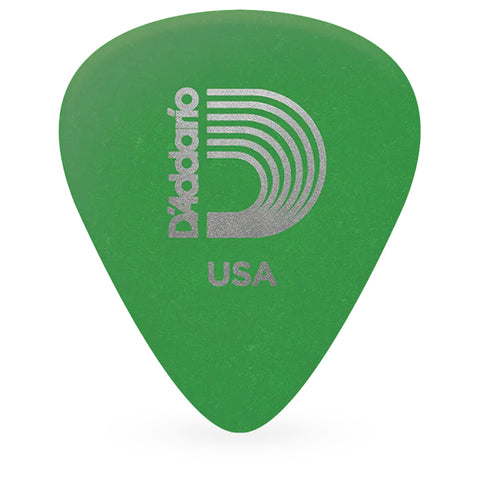 Paquete De Picks X 10 D’Addario Duralin Verde Medium 1DGN4-10 0.85 mm