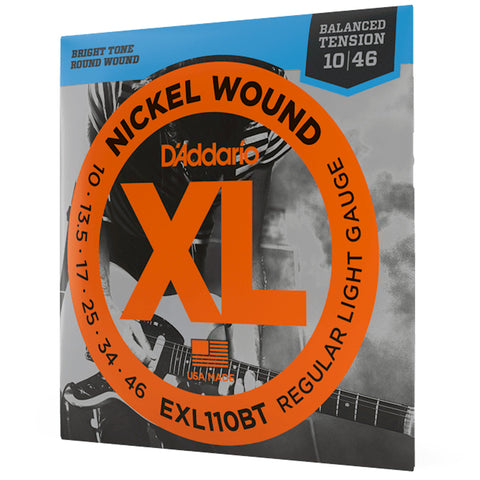 D'ADDARIO ELECTRIC GUITAR STRING SET CALIBER 10/46 EXL110 BT