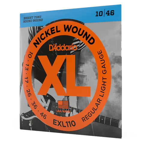 DADDARIO ELECTRIC GUITAR STRING SET CALIBER 10/46 S.LIGHT