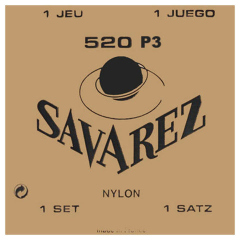SAVAREZ CLASSICAL GUITAR STRING SET STRONG TENSION 520P3. 