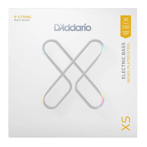 Set De 6 Cuerdas Para Bajo Hibrida Multiescala Daddario Xs (32-130) Xsb32130ms