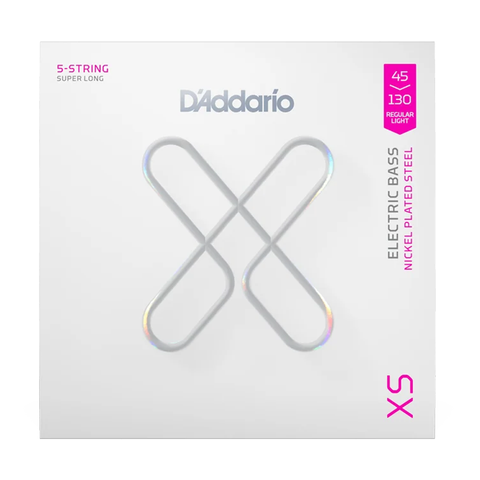 Set De 5 Cuerdas Para Bajo Escala Larga Daddario Xs Nps Sl (45-130) Xsb45130sl
