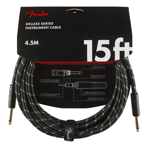 FENDER DELUXE CABLE 4.5 METERS BLACK