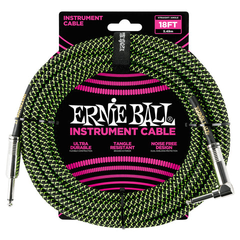 Cable Para Instrumento Ernieball En L Trenzado De 5 Metros