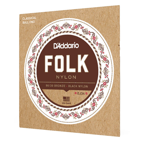 D'ADDARIO EJ34 ACOUSTIC GUITAR STRING SET CALIBER 28-45