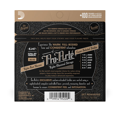 D'ADDARIO EJ47 GAUGE 80/20 ACOUSTIC GUITAR STRING SET
