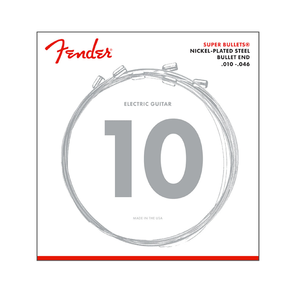 FENDER BULLET 10/46 GAUGE ELECTRIC GUITAR STRING SET 