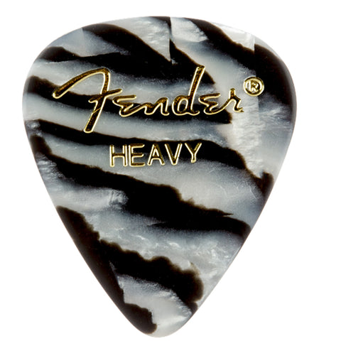 Picks Fender En Celuloide Duros 12 Und Zebra.