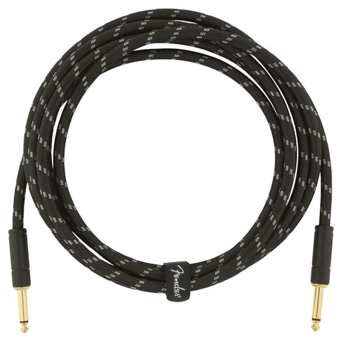 Cable Deluxe Fender De 3 Metros Negro Trenzado