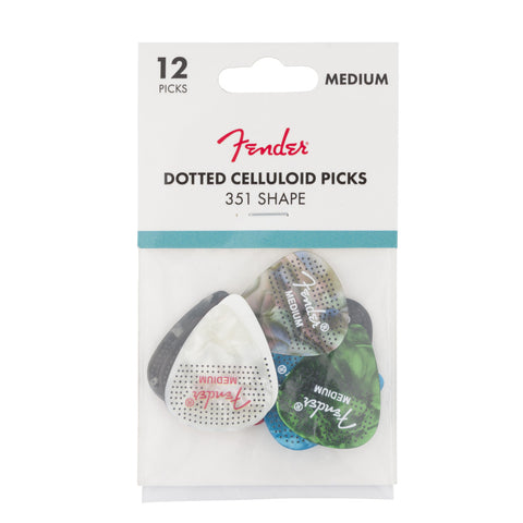 Picks De Celuloide Con Puntos, Pack De 12