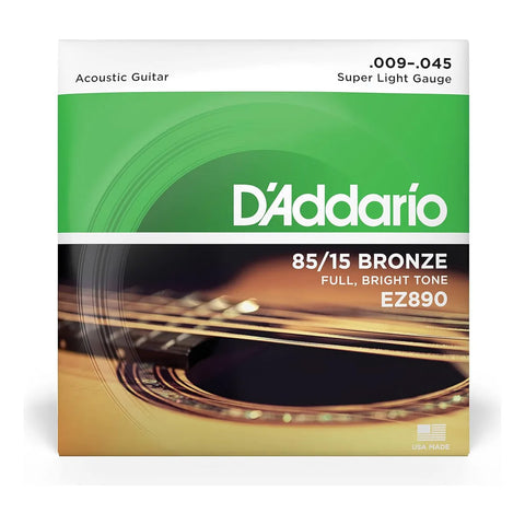 Set De Cuerdas Para Guitarra Acustica Daddario Ez890